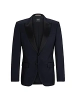 Slim-Fit Tuxedo Jacket in Wool Serge