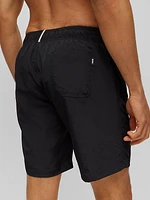 Swim Shorts with Embroidered Logo