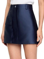 Satin Short Skirt