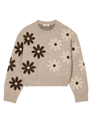 Floral Knit Sweater