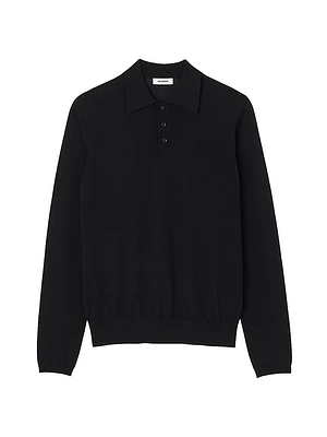 Fine Knit Polo Shirt