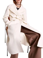 Mid-Length Coat With Tie Fastening
