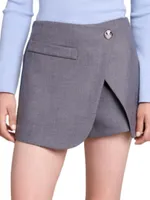 Short Wraparound Skirt