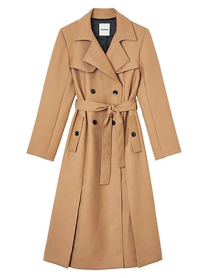 Long Trench Style Coat