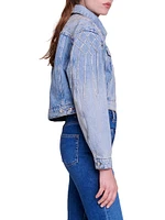 Denim Jacket with Rhinestones