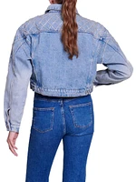 Denim Jacket with Rhinestones