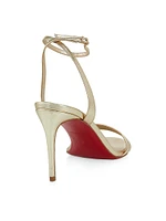 Loubigirl 85MM Metallic Leather Sandals