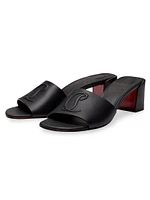 So CL 55MM Leather Mule Sandals