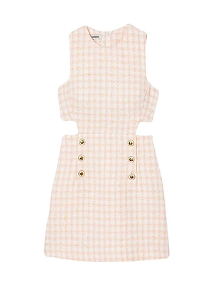 Openwork Tweed Dress