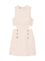 Openwork Tweed Dress