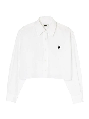 Cropped Poplin Shirt