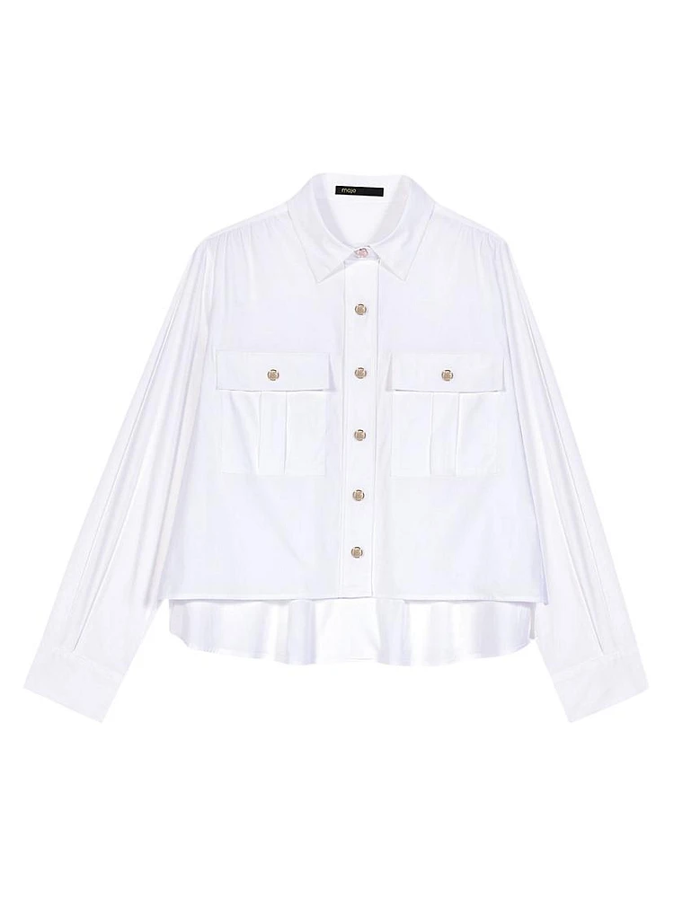 Cropped Cotton Shirt