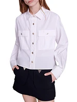 Cropped Cotton Shirt