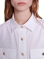 Cropped Cotton Shirt