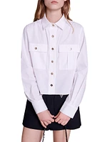 Cropped Cotton Shirt