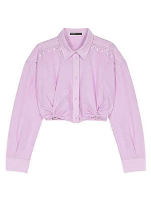 Ramie Cropped Shirt