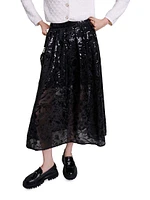 Sequin Maxi Skirt