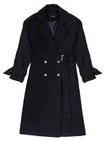 Tweed Trench Coat