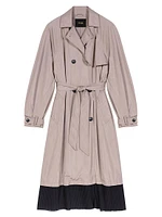 Contrast Trench Coat