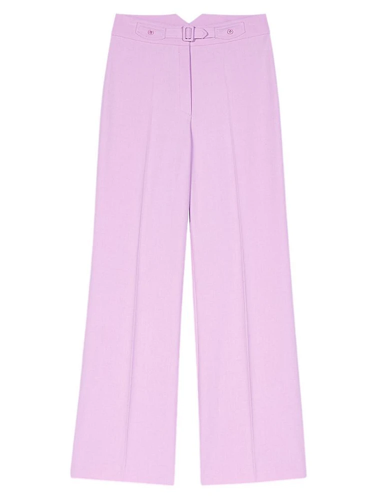 Wide Leg Suit Trousers