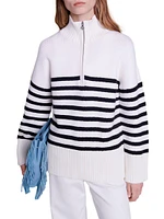 Breton Jumper with Zip Collar