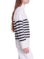 Breton Jumper with Zip Collar