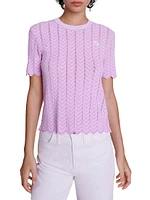 Openwork Knit Top