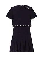 Trompe L'ſil Knit Mini Dress