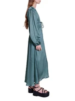 Satin-Look Maxi Dress