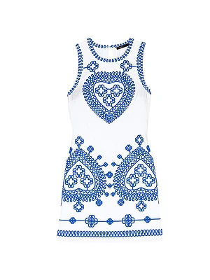 Fitted Embroidered Dress