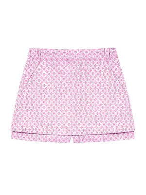 Jacquard Skirt Effect Shorts