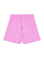 Panelled Tweed Shorts