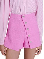 Panelled Tweed Shorts