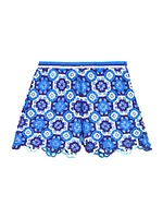 Three-tone Crochet Shorts