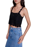 Guipure Crop Top