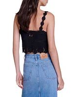 Guipure Crop Top