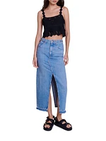 Guipure Crop Top