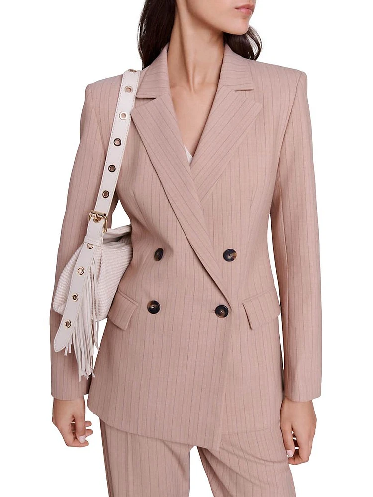 Striped Suit Jacket