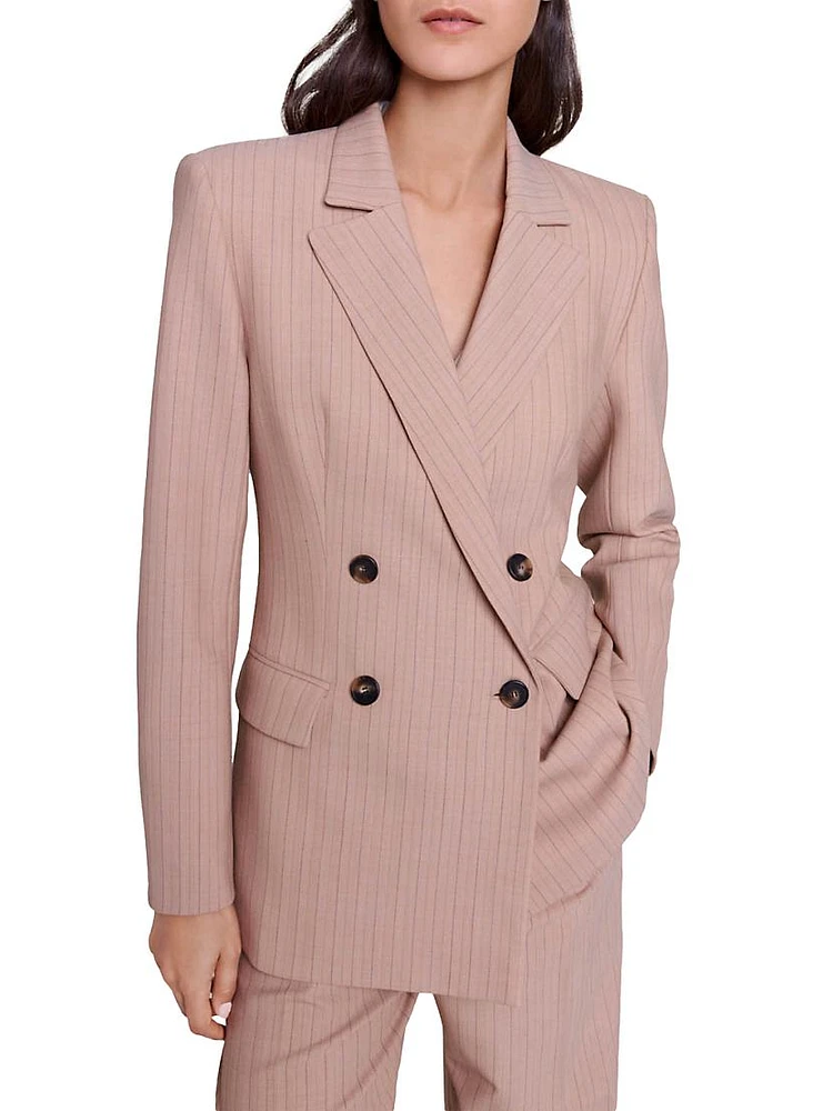 Striped Suit Jacket