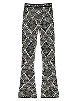 Floral Jacquard Trousers