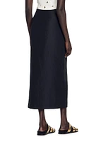 Slit Midi Skirt