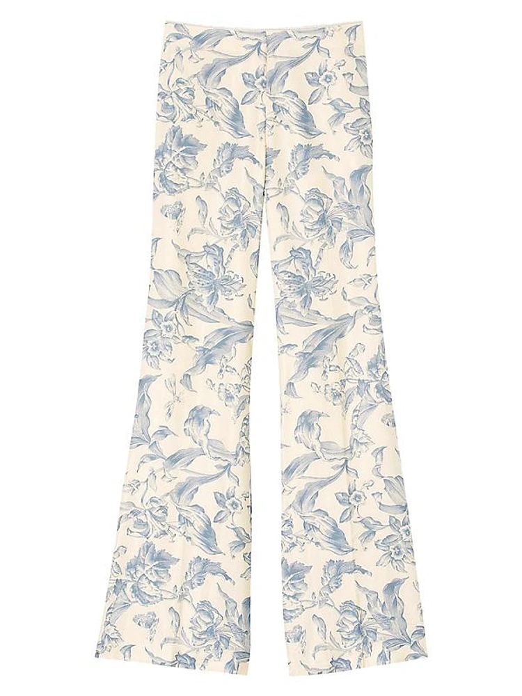 Flower Print Trousers