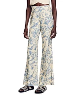 Flower Print Trousers