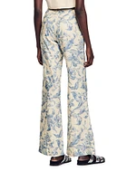 Flower Print Trousers