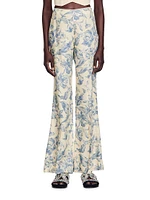 Flower Print Trousers