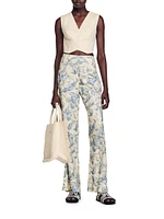 Flower Print Trousers