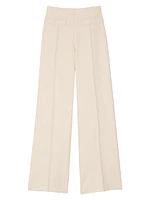 Wide-Leg Trousers with Darts