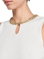 Vest Top with Jewellery Neck