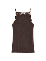 Beaded Knit Vest Top