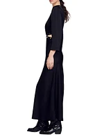 Satin Finish Maxi Dress